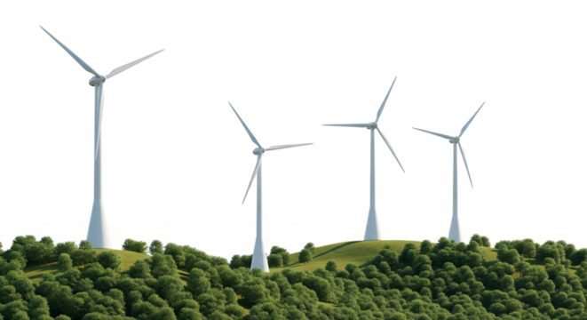 wind turbines farm