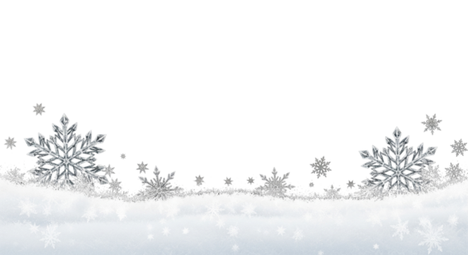 christmas background with snowflakes border