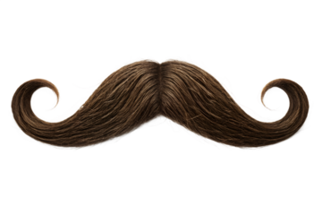 Classic Brown Handlebar Mustache