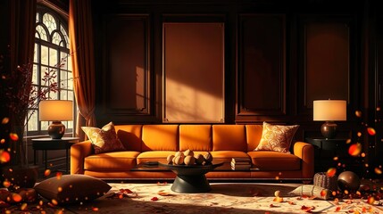 background of sparkling gold light