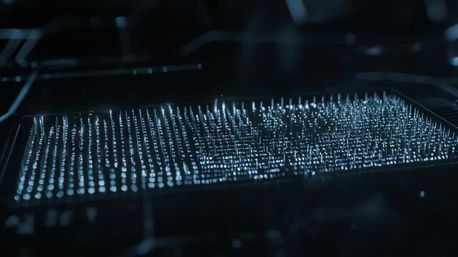 This futuristic video is perfect for content about assistive technology, innovation for the visually impaired, digital literacy, and modern communication for World Braille Day.