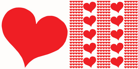 vector illustration of an abstract background with hearts