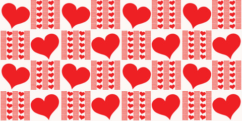hearts seamless pattern