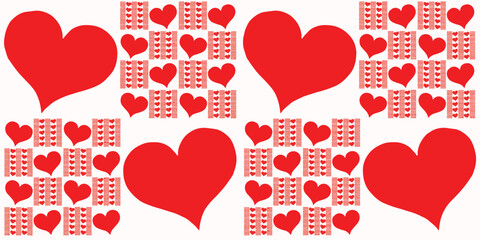 seamless pattern with hearts