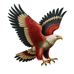 Obraz premium Majestic Eagle Surrounded by Ornate Mandala Design