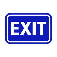 exit sign vector illustration