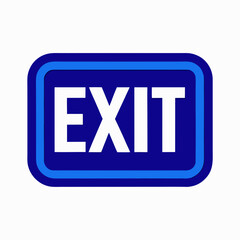 exit sign icon