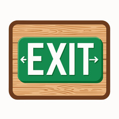 exit sign icon