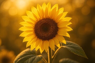 Fototapeta premium Golden Sunflower Radiance