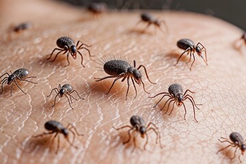 Close-up Skin Parasites