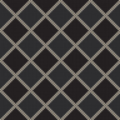 Neutral Colour Textured Fair Isle Seamless Pattern Design