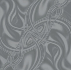 Abstract gray swirling lines and curves create a dynamic and flowing visual texture.