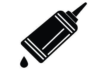 glue silhouette icon. Vector clipart black illustration design