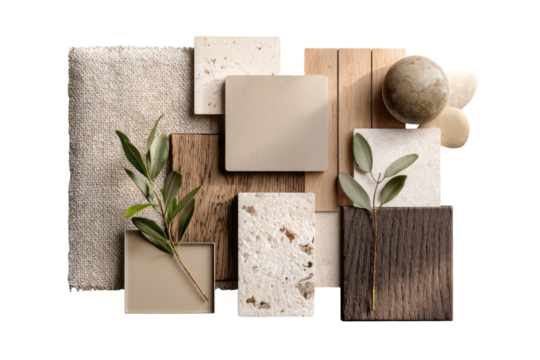 Beige, brown, and neutral color samples