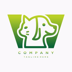 Cat and Dog Logo