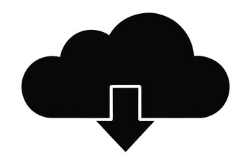 download cloud vector icon