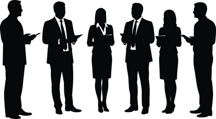 Business team silhouettes, corporate meeting discussion, professional teamwork collaboration, office colleagues brainstorming, leadership strategy planning, group