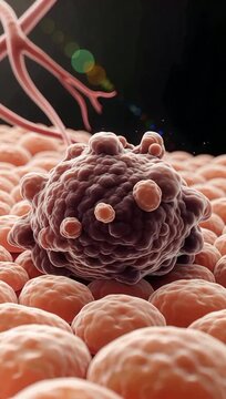 Cancer Cells Attack Tissue