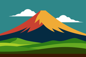 mountain landscape vector