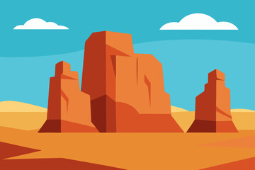 monument valley in the desert