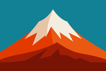 vector illustration of mountain landscape