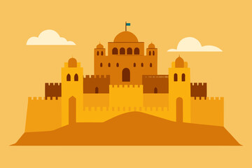 taj mahal vector