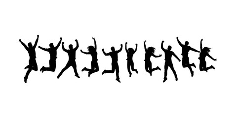 vector silhouette of a man