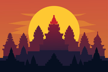 silhouette of a maple tree