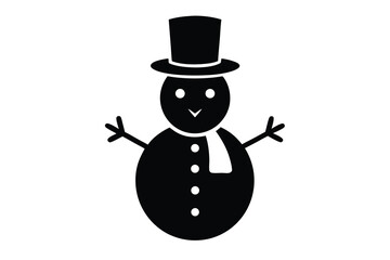 snowman vector icon