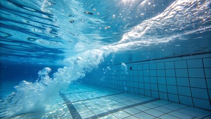 swimming pool with water