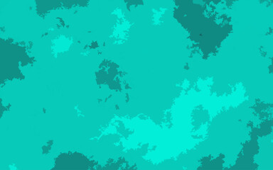Abstract turquoise and teal grunge background with camouflage paint textures. Rough brush, patterns, dynamic artistic surface. Vibrancy, creativity, and a bold aesthetic splattered paint details.