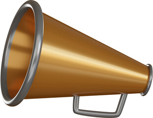 Notification 3d icon megaphone alert signal minimal