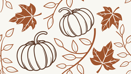 seamless-pattern-of-simple-pumpkins-and-leaves--ve