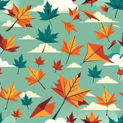 seamless-pattern-of-maple-leaves-fashioned-into-ki