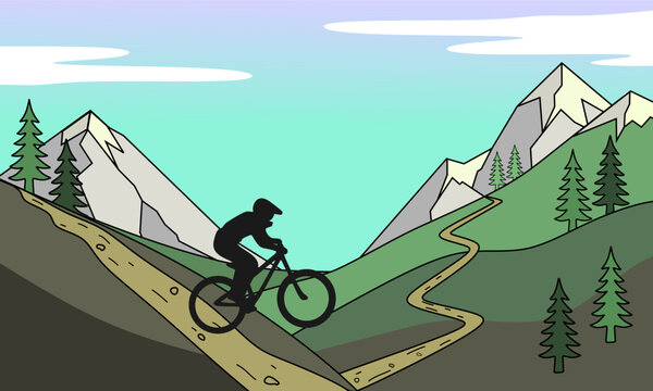 mountain bike vector design