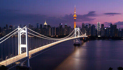 Obraz premium Europe City View Day and night 