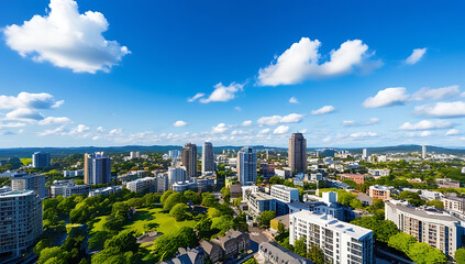 Obraz premium Europe City View Day and night 