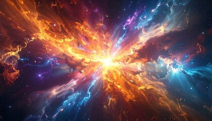Fototapeta premium Abstract cosmic explosion