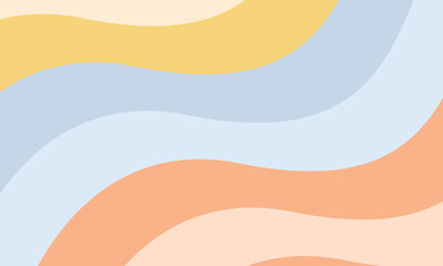 Soft Pastel Waves Flowing Gentle Color Harmony Abstract Background