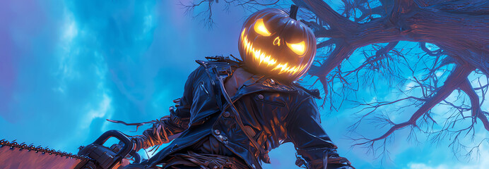 scary halloween character, AI generated