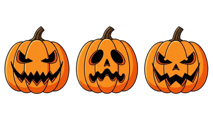 Halloween Vector Icon Set – Line Art Design AI EPS PNG JPEG