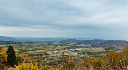 autumn landscape in the mountains
