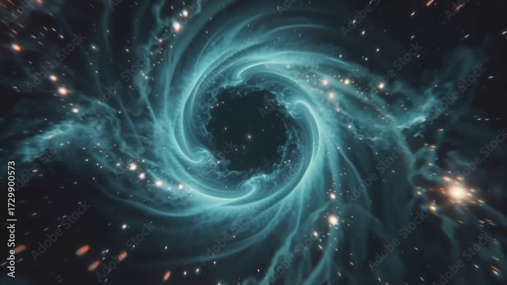 Wall mural abstract cosmic swirl mesmerizing space nebula background for science and creativity