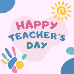 Creative 4K Happy Teachers Day Poster Design