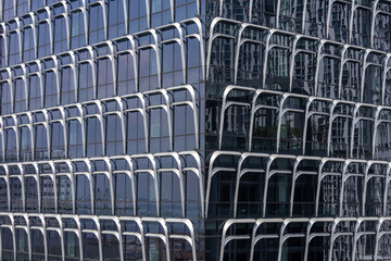 Beautiful building facade of Keppel South Central at downtown,  Singapore.
