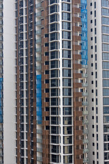 High-end residential building in downtown Singapore.