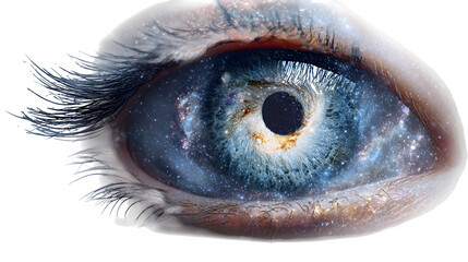 Cosmic Eye, isolated on transparent background