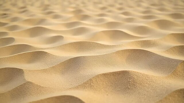 Abstract texture of dry sand on a beach, showing ripples and a natural pattern like a small dune