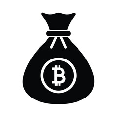 Bitcoin Bag Of Money Icon
