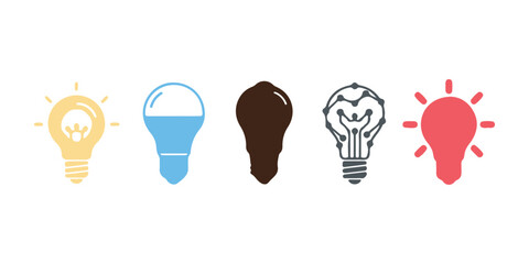 Light Bulb Icons - Multiple Series

